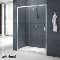 Merlyn MBOX Low Level Access Recessed Sliding Shower Door - Chrome