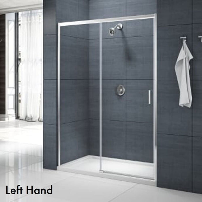 Merlyn MBOX Low Level Access Recessed Sliding Shower Door - Chrome