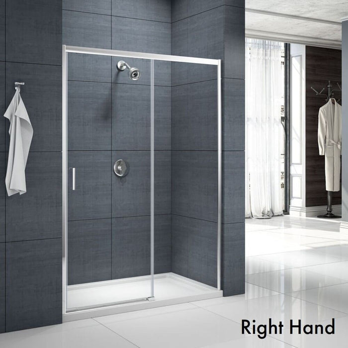 Merlyn MBOX Low Level Access Recessed Sliding Shower Door - Chrome