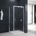 Merlyn Mbox Pivot Shower Door With Side Panel - Chrome Doors