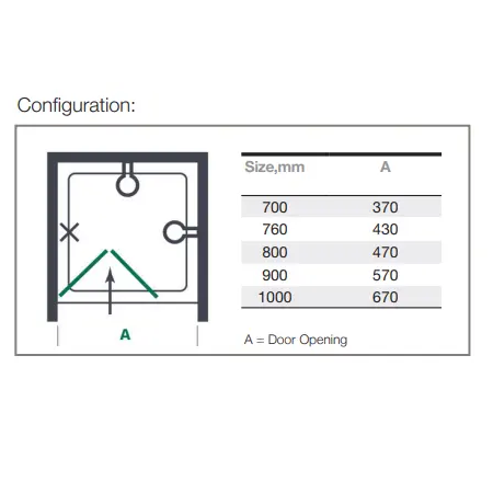 Merlyn Mbox Recessed Bi Fold Shower Door - Bi-Fold Shower