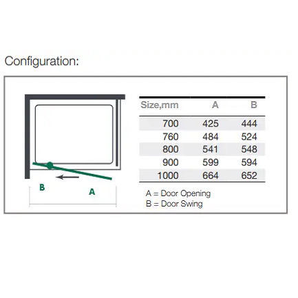 Merlyn Mbox Recessed Pivot Shower Door - Pivot Shower Doors