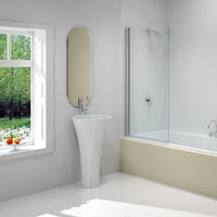 Merlyn Mbox Square Hinged Bath Screen - 1500mm x 800mm