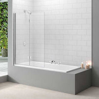 Merlyn Versa Two Folding Square Bath Screen - 1500mm x