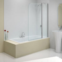 Merlyn Versa Two Panel Folding Curved Bath Screen - 1500mm