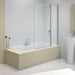 Merlyn Versa Two Panel Folding Curved Bath Screen - 1500mm