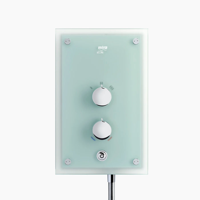 Mira Azora 9.8kW Electric Shower - Frosted Glass