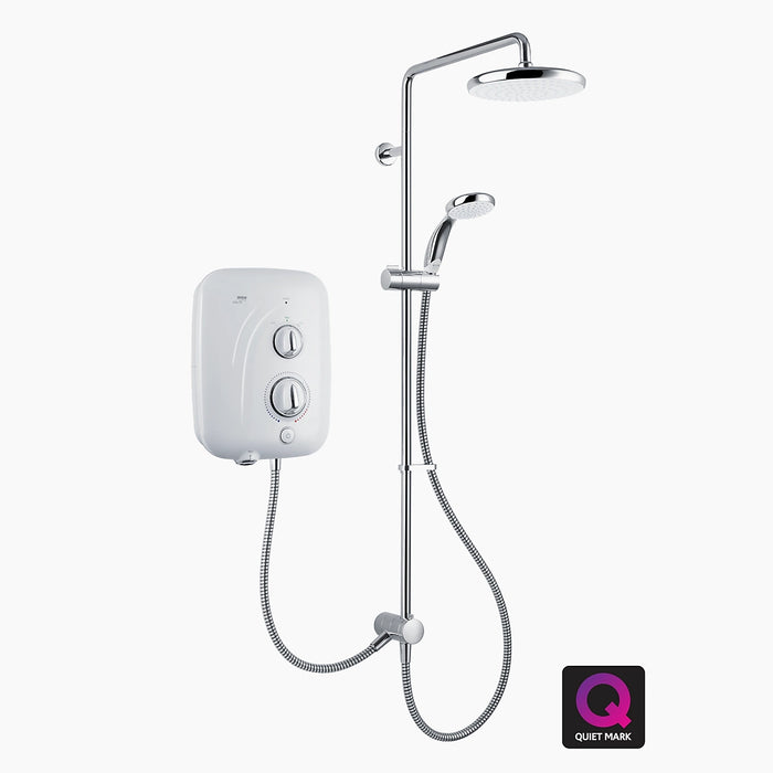 Mira Elite SE Dual Pumped 9.8kW Electric Shower - White