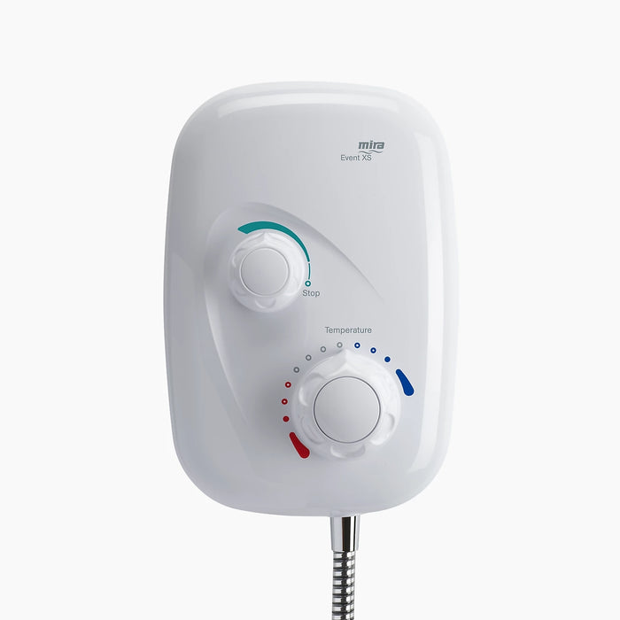 Mira Event XS Manual Power Shower - White/Chrome