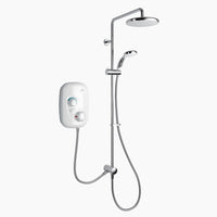 Mira Event XS Thermostatic Dual Power Shower - White/Chrome
