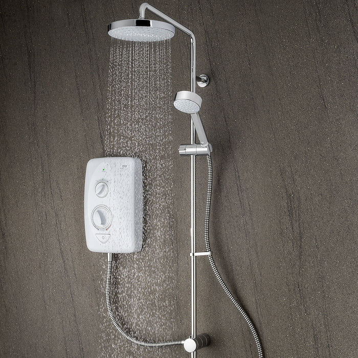 Mira Jump Dual Multi-Fit Electric Shower - White