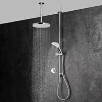 Mira Mode Dual Outlet Ceiling Fed Smart Digital Shower - Pumped - Chrome