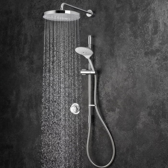 Mira Mode Dual Outlet Rear-Fed Smart Digital Shower - High Pressure/Combi - Chrome