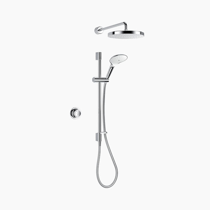 Mira Mode Dual Outlet Rear-Fed Smart Digital Shower - High Pressure/Combi - Chrome