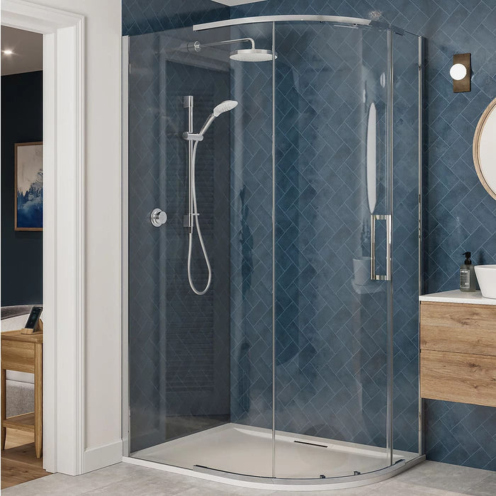 Mira Mode Dual Outlet Rear-Fed Smart Digital Shower - High Pressure/Combi - Chrome