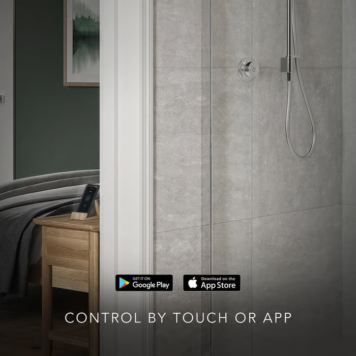 Mira Mode Rear-Fed Smart Digital Shower - Pumped - Chrome