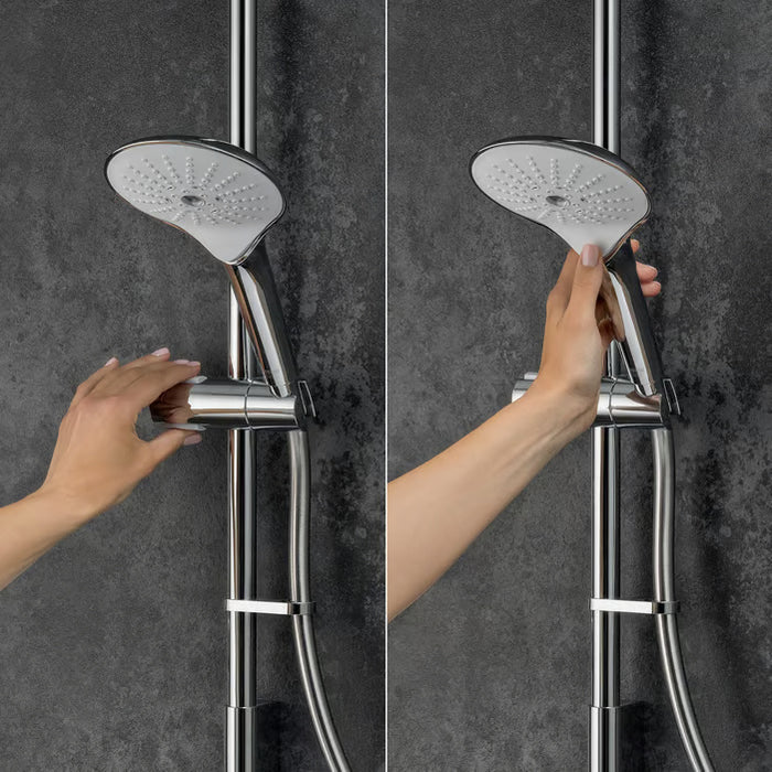 Mira Mode Rear-Fed Smart Digital Shower - Pumped - Chrome