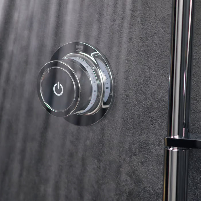 Mira Mode Rear-Fed Smart Digital Shower - Pumped - Chrome