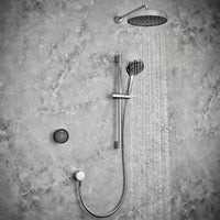 Mira Platinum Dual Outlet Rear-Fed Smart Digital Shower - High Pressure/Combi - Black/Chrome