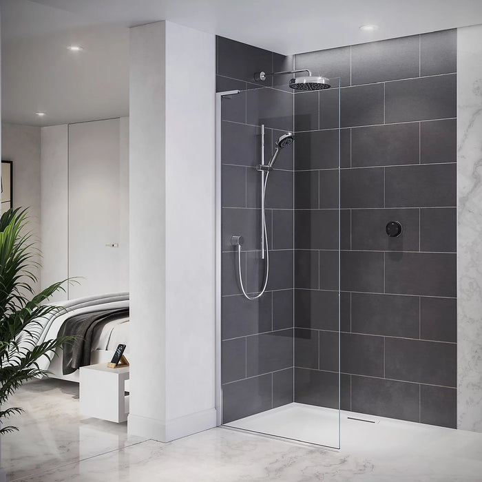 Mira Platinum Dual Outlet Rear-Fed Smart Digital Shower - High Pressure/Combi - Black/Chrome