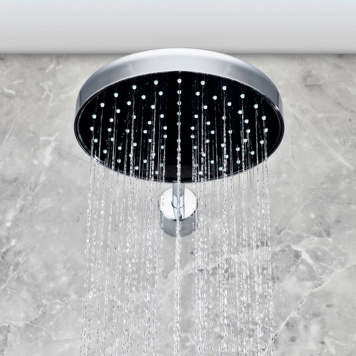 Mira Platinum Dual Outlet Rear-Fed Smart Digital Shower - High Pressure/Combi - Black/Chrome