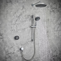 Mira Platinum Dual Outlet Rear-Fed Smart Digital Shower - Low Pressure/Gravity Fed - Black/Chrome