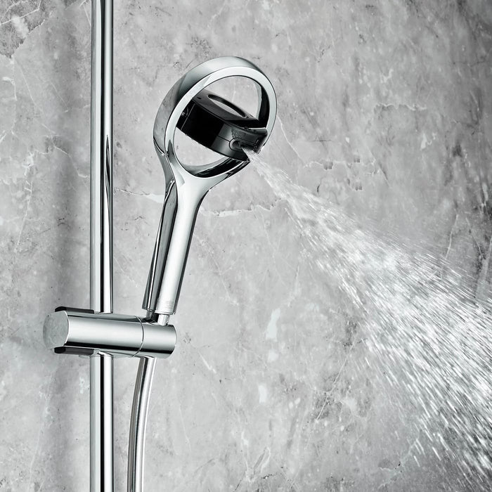 Mira Platinum Single Outlet Ceiling Fed Smart Digital Shower - Low Pressure/Gravity Fed - Black/Chrome