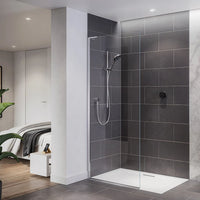 Mira Platinum Single Outlet Rear Fed Smart Digital Shower - Low Pressure/Gravity Fed - Black/Chrome