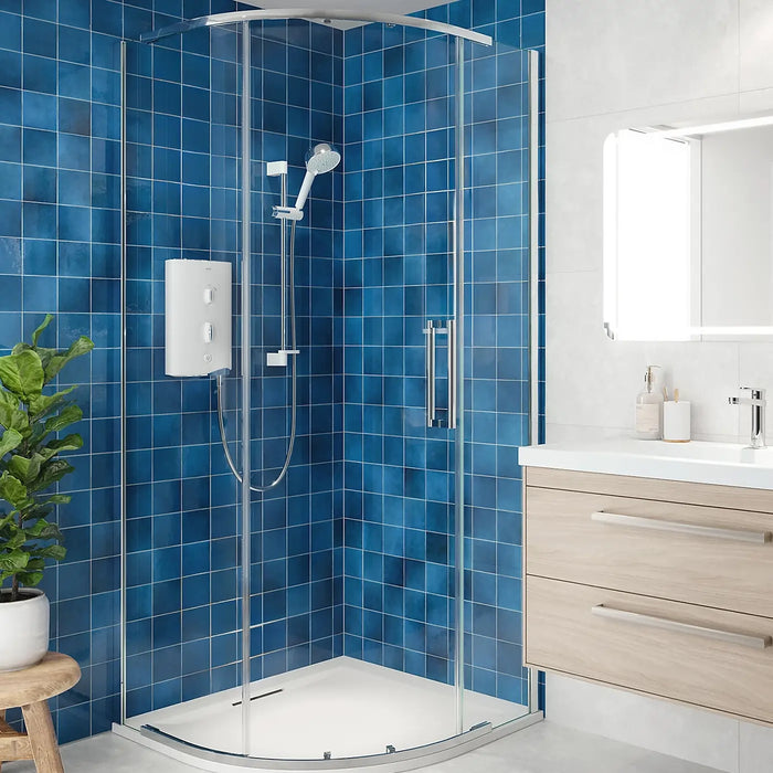 Mira Sport Manual Electric Shower - White/Chrome