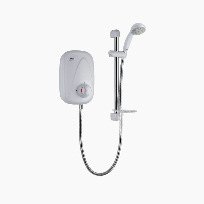 Mira Vigour Manual Power Shower - White/Chrome