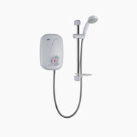 Mira Vigour Thermostatic Power Shower - White/Chrome