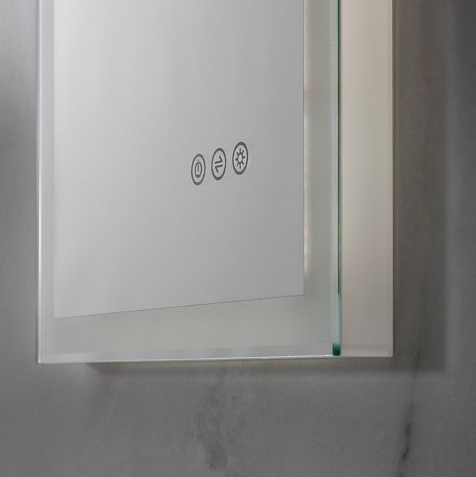 Crosswater Dune Illuminated Mirror - Clear