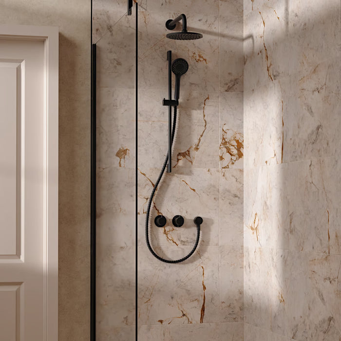 Crosswater Module Shower Set 2 with Fixed Head & Handset