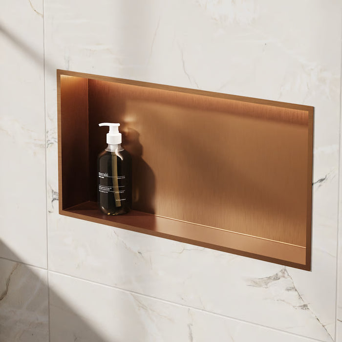 Crosswater Rectangular Shower Niche with LED Light Strip - 610mm x 305mm