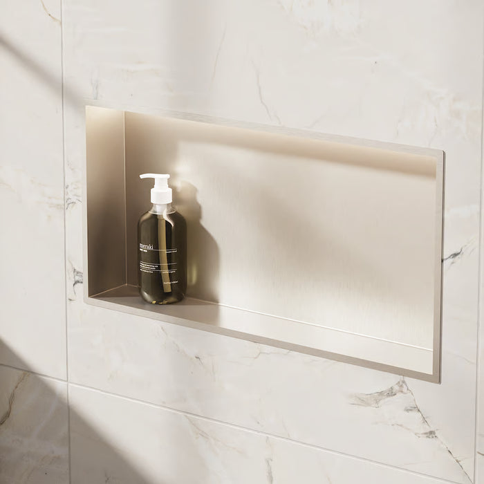 Crosswater Rectangular Shower Niche with LED Light Strip - 610mm x 305mm