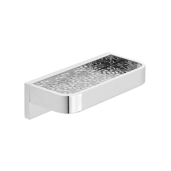 Vado Omika Shelf With Geometric Insert - Chrome