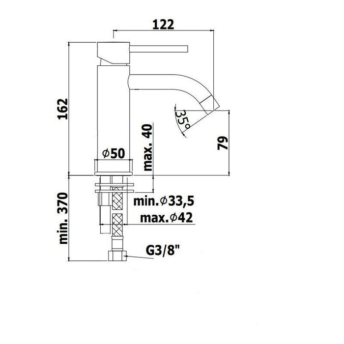 Paffoni Light Basin Mixer Tap - Chrome Clearance,Clearance
