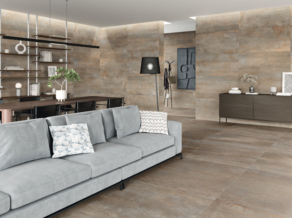 Perla Brass Matt Porcelain Wall & Floor Tile