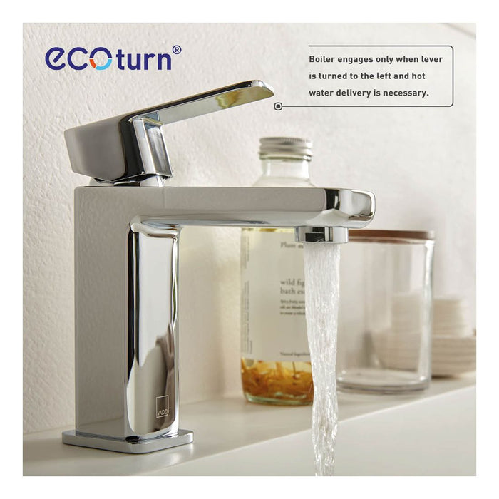 Vado Phase Mono Basin Mixer Tap With Waste - Chrome