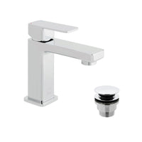 Vado Phase Mini Mono Basin Mixer Tap With Universal Waste - Chrome
