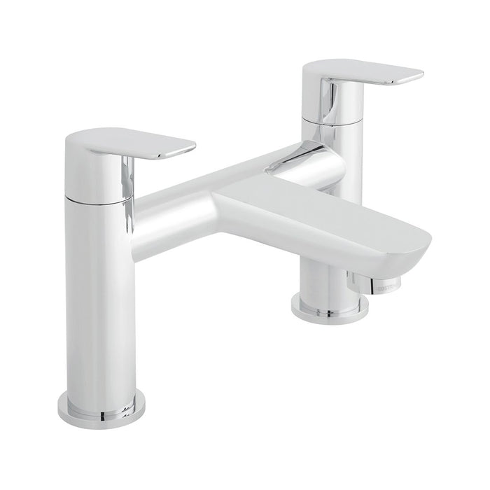 Vado Photon Deck Mounted 2-Hole Bath Filler Tap Excluding Waste - Chrome