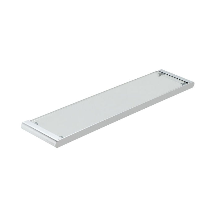 Vado Photon Clear Glass Shelf - 573mm Long - Chrome