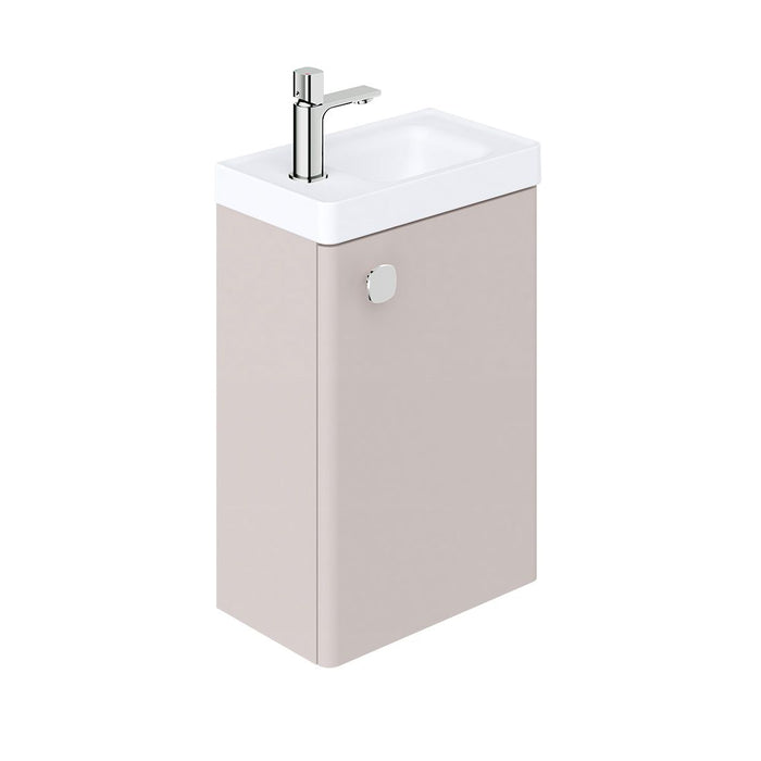 Vado Cameo 1 Door Wall Hung Vanity Unit With Basin - 400mm Wide - 1 Tap Hole