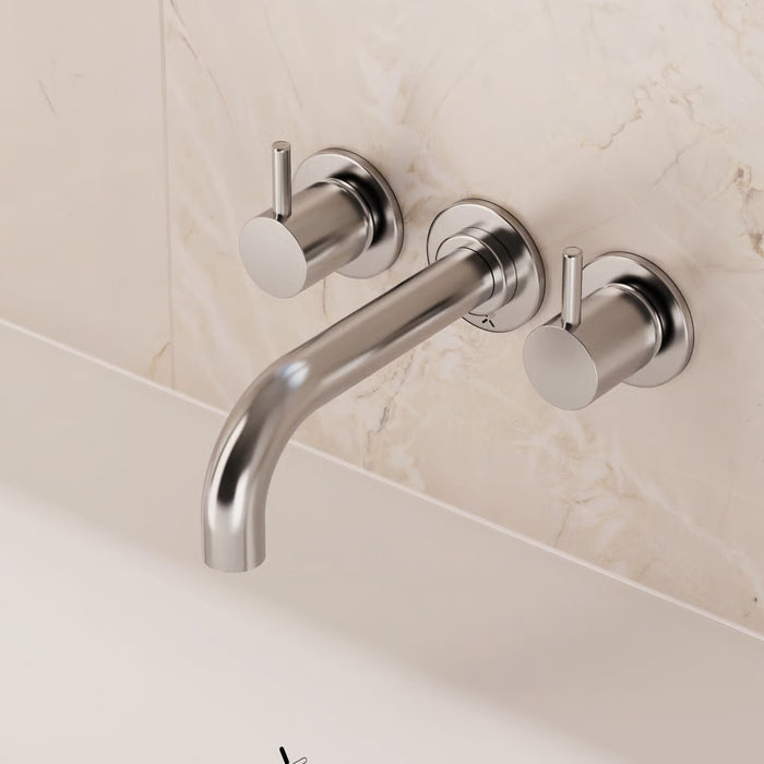 Crosswater MPRO 3 Hole Wall Mounted Bath Filler Tap