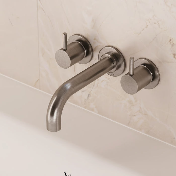Crosswater MPRO 3 Hole Wall Mounted Bath Filler Tap