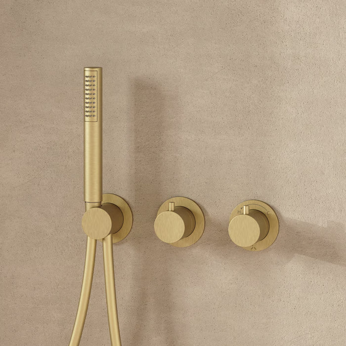 Crosswater MPRO Module 2 Outlet 2 Handle Shower Valve With Trim set And Handset