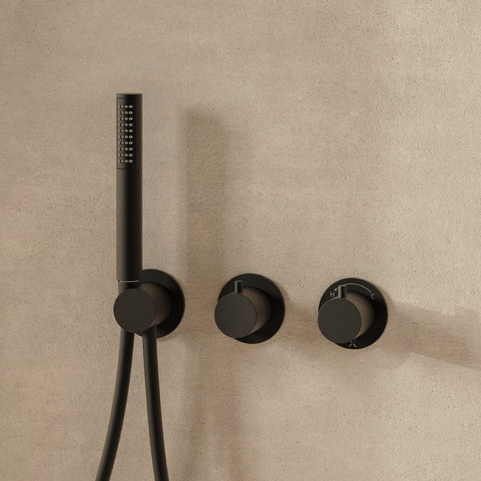 Crosswater MPRO Module 2 Outlet 2 Handle Shower Valve With Trim set And Handset