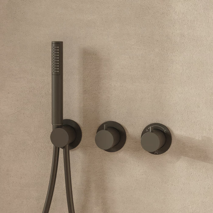 Crosswater MPRO Module 2 Outlet 2 Handle Shower Valve With Trim set And Handset