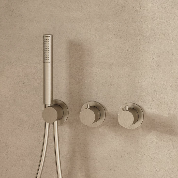 Crosswater MPRO Module 2 Outlet 2 Handle Shower Valve With Trim set And Handset