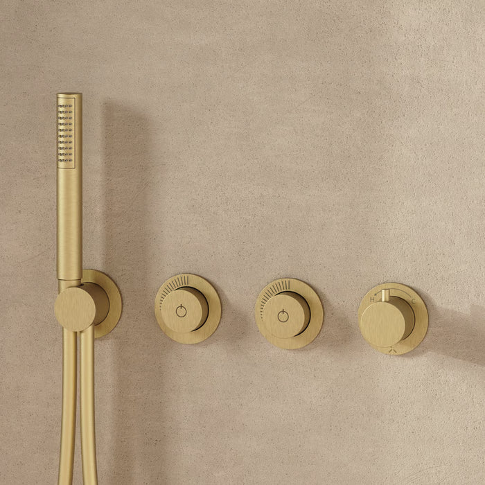 Crosswater Module MRPO 2 Outlet Thermostatic Concealed Shower Valve With Trim set And Rough